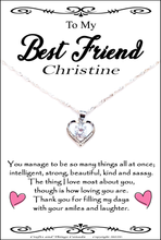Load image into Gallery viewer, Stunning Wife,Girlfriend,Love,Best Friend and Bestie  Necklace Gift