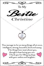 Load image into Gallery viewer, Stunning Wife,Girlfriend,Love,Best Friend and Bestie  Necklace Gift