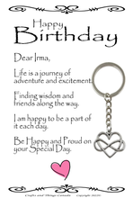 Load image into Gallery viewer, Happy Birthday Key Ring (Can be Personalized)