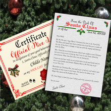 Load image into Gallery viewer, Santa Claus Nice or Naughty List Certificate
