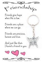 Load image into Gallery viewer, Inspirational Friendship Key Ring