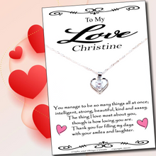 Load image into Gallery viewer, Stunning Wife,Girlfriend,Love,Best Friend and Bestie  Necklace Gift