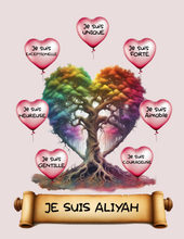 Load image into Gallery viewer, I Am Amazing Positive Affirmation Personalized Rainbow Tree Print