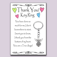 Load image into Gallery viewer, Thank You Key Ring for an Angel