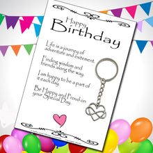 Load image into Gallery viewer, Happy Birthday Key Ring (Can be Personalized)