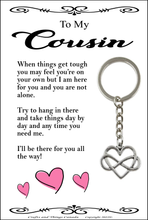 Load image into Gallery viewer, To My Cousin Key Ring