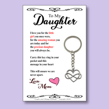 Load image into Gallery viewer, Endless Love Daughter Key Ring