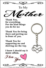 Load image into Gallery viewer, To My Mother Key Ring