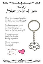 Load image into Gallery viewer, To My Sister-In-Law Key Ring