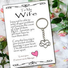 Load image into Gallery viewer, To My Wife Key Ring