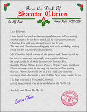 Load image into Gallery viewer, Personalized Letter From Santa - Christmas Gift for Children
