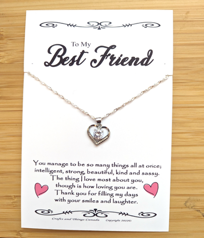 Stunning Best Friend Necklace Gift