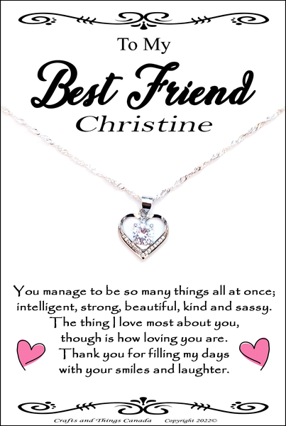 Stunning Wife,Girlfriend,Love,Best Friend and Bestie  Necklace Gift