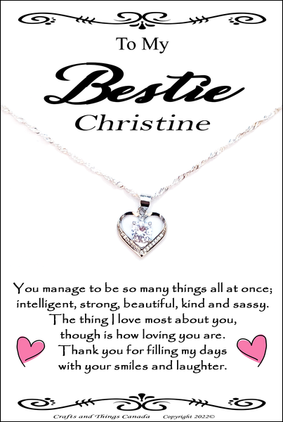 Stunning Wife,Girlfriend,Love,Best Friend and Bestie  Necklace Gift