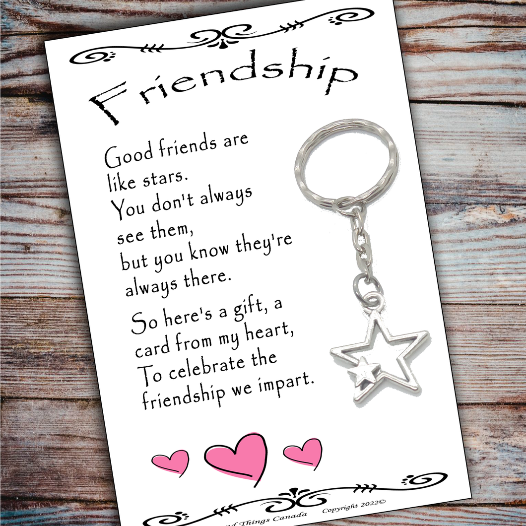 Friendship Star Key Ring