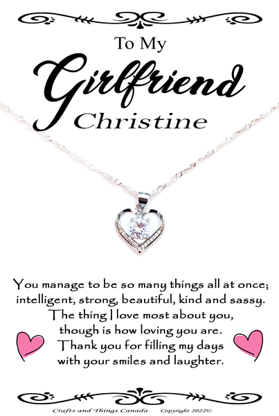 Stunning Wife,Girlfriend,Love,Best Friend and Bestie  Necklace Gift