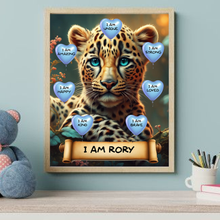 Load image into Gallery viewer, I Am Amazing Positive Affirmation Personalized Leopard  Print
