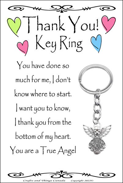 Thank You Key Ring for an Angel