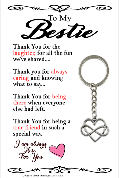 To My Bestie Key Ring