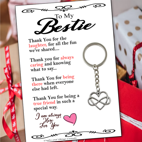 To My Bestie Key Ring