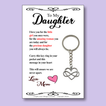 Load image into Gallery viewer, Endless Love Daughter Key Ring
