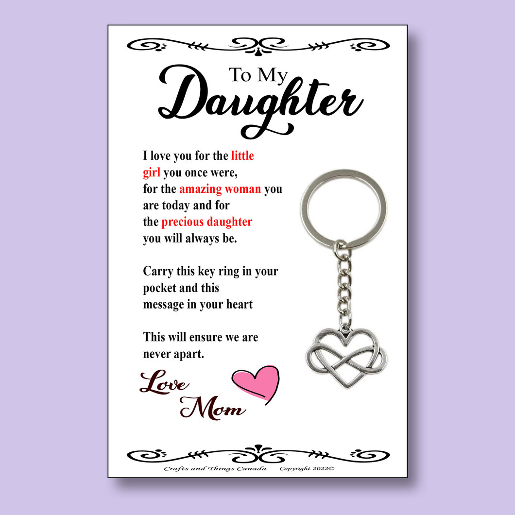 Endless Love Daughter Key Ring