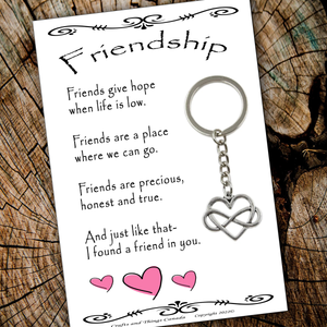 Inspirational Friendship Key Ring