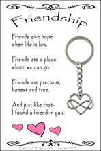 Load image into Gallery viewer, Inspirational Friendship Key Ring
