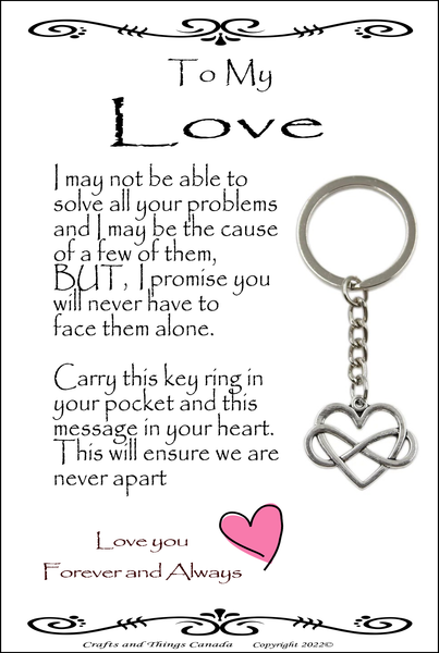 To My Love Key Ring