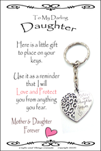 Load image into Gallery viewer, Mother &amp; Daughter Key Ring
