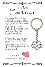 Load image into Gallery viewer, To My Soulmate, Wife, Husband, Love, Girlfriend Key Ring
