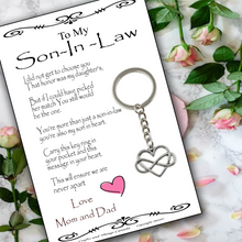 Load image into Gallery viewer, To My Son-In-Law Key Ring
