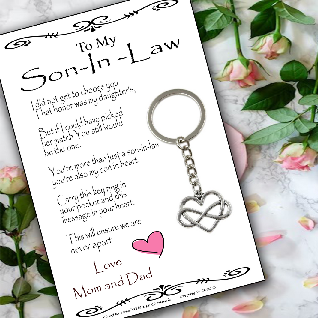 To My Son-In-Law Key Ring