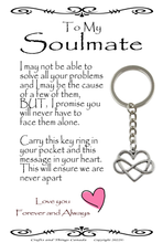 Load image into Gallery viewer, To My Soulmate, Wife, Husband, Love, Girlfriend Key Ring
