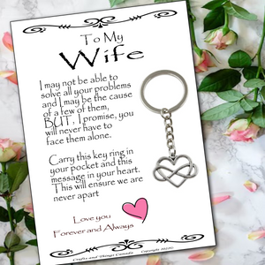 To My Wife Key Ring